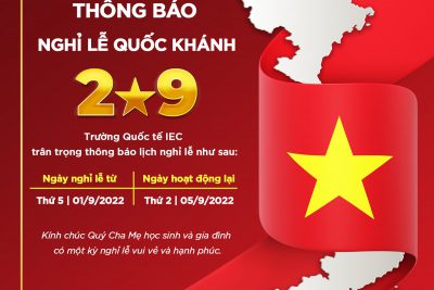 ??THÔNG BÁO NGHỈ LỄ QUỐC KHÁNH 2/9??