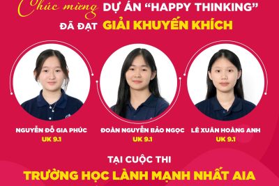 CHÚC MỪNG TRƯỜNG QUỐC TẾ IEC ĐẠT GIẢI TẠI CUỘC THI TRƯỜNG HỌC LÀNH MẠNH NHẤT AIA